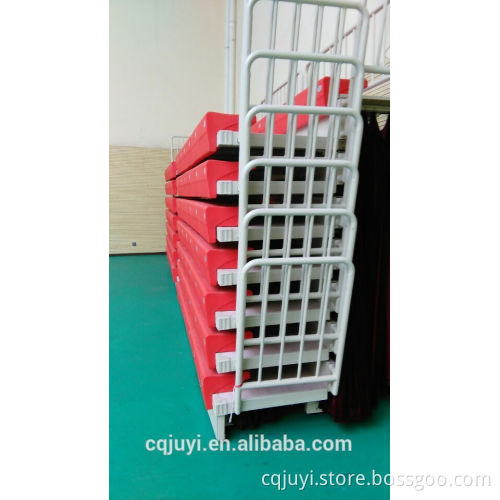 Indoor bowling seat outdoor retractable seat system